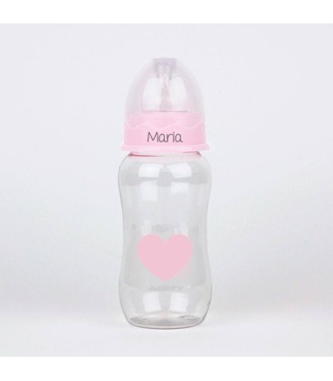 Biberón personalizado corazón