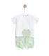 Mudita Perrito verde manga corta