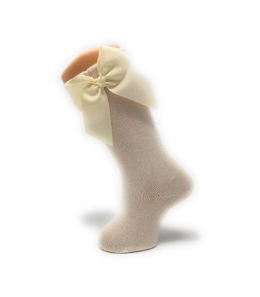 Calcetines altos lazo lisos