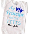 Personalización para bodi principe o princesa