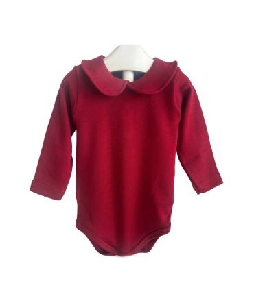 Bodi Lugo redondo granate manga larga