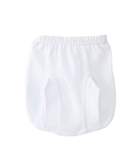 Cubre pañal blanco de algodón