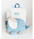 Mochila guardería elefante celeste camel