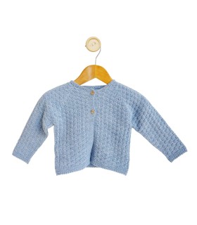 Rebeca de lana larga bruma