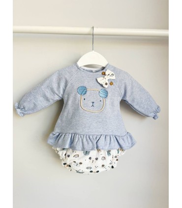 Conjunto con braga de bebé koala azul