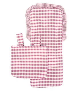 Pack funda volante y talega rosa