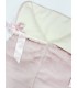 Saco pelitos lazos rosa
