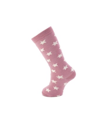 Calcetín Estrellas rosa palo