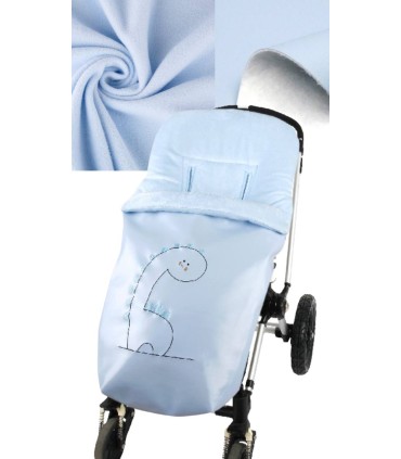 Saco Dino polipiel celeste