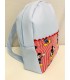 Mochila polipiel Mickey "CELESTE/ROJO"