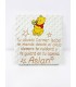 Manta Winnie the Pooh bordado frase larga y nombre