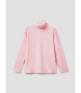 Camiseta cuello vuelto rosa