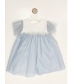 Vestido infantil Skye celeste