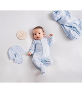 Pelele casitas celeste