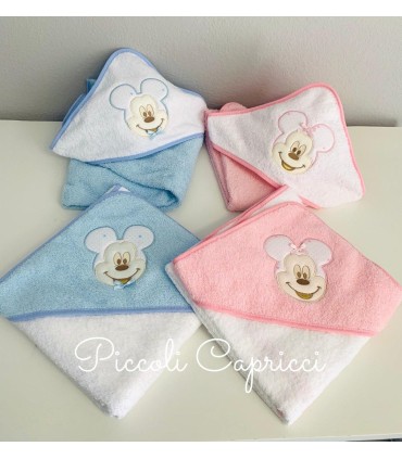 Capas de baño Mickey y Minnie ESTRELLAS