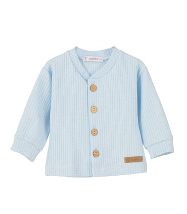 Chaqueta rodas recta celeste