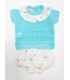 Conjunto hilo Pajaritos turquesa