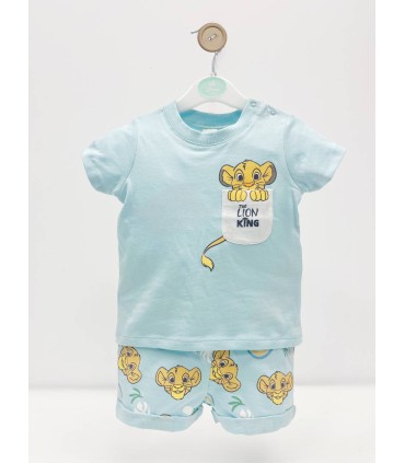 Conjunto bebé simba celeste