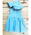 Vestido con gorro vaquero fino