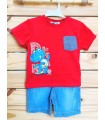 Conjunto dino rojo