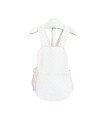Ranita tejido plumeti blanco rosa