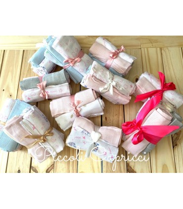 Pack 4 gasas con lazo NIÑA