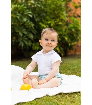 Body polo manga corta