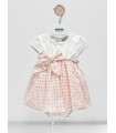 Vestido pelele vichy rosa