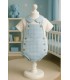 Conjunto peto con blusa pradera celeste