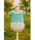 Conjunto hilo Pajaritos turquesa