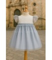 Vestido infantil Skye celeste