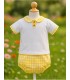 Conjunto braguita vichi amarillo