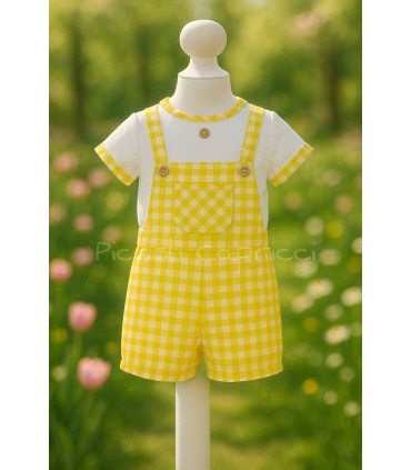 Conjunto de ranita con camisa cuba caramelo