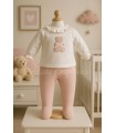 Conjunto osito tous rosa