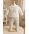 Conjunto osito tous gris