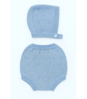 Pack braguita y capota calada azulón