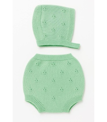 Pack braguita y capota calada verde mazana