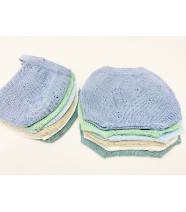 Pack braguita y capota calada verde azulado