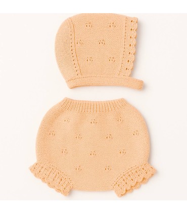 Pack braguita y capota volante melocotón