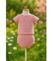 Conjunto hilo Daisí rosa palo