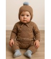 Conjunto canesú bodoques con pantaloncito celeste