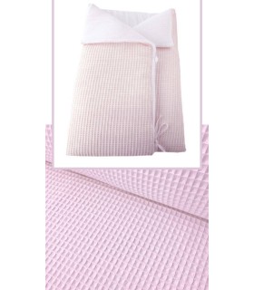 Saco capazo multiusos gofre rosa