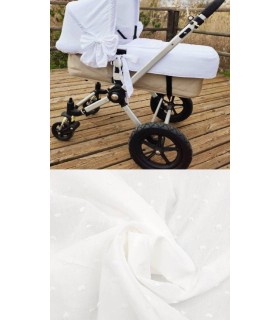 Colcha para capazo tejido plumeti