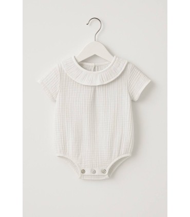 Pelele muselina blanco