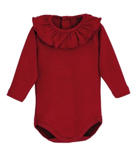 Body cuello titan manga larga Granate