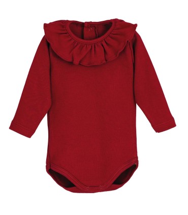 Body cuello titan manga larga Granate