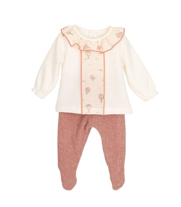 Conjunto polaina Anemoi rosa nude