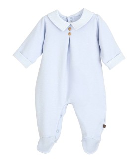 Pelele de algodón Lebeche celeste
