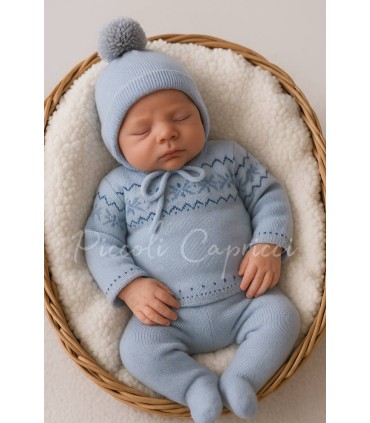 Conjunto lana 3 pzs Instantes Mágicos nube