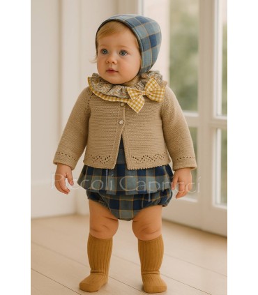 Jesusin bebe con capota Ganchillo